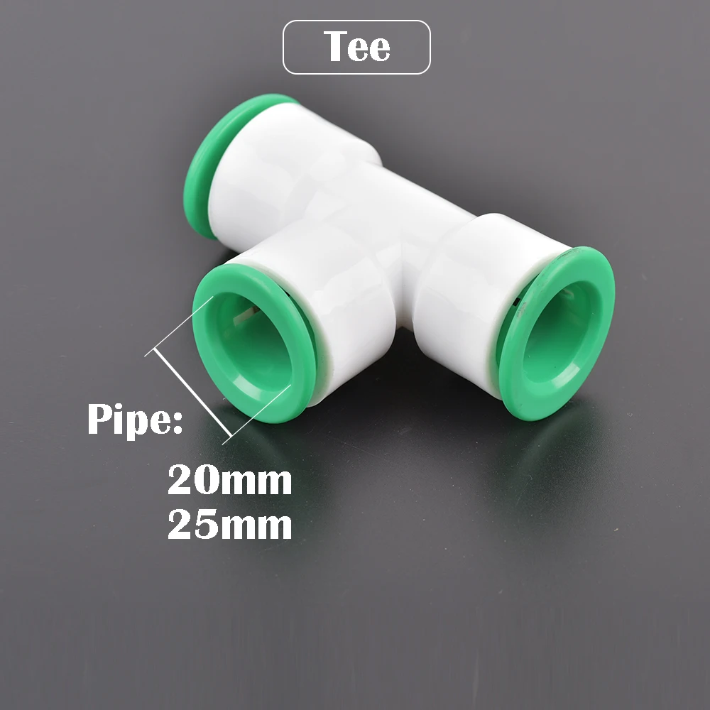 Connettore a T adattatore a 3 vie per tubo PPR/PE/PVC, condotta d'acqua