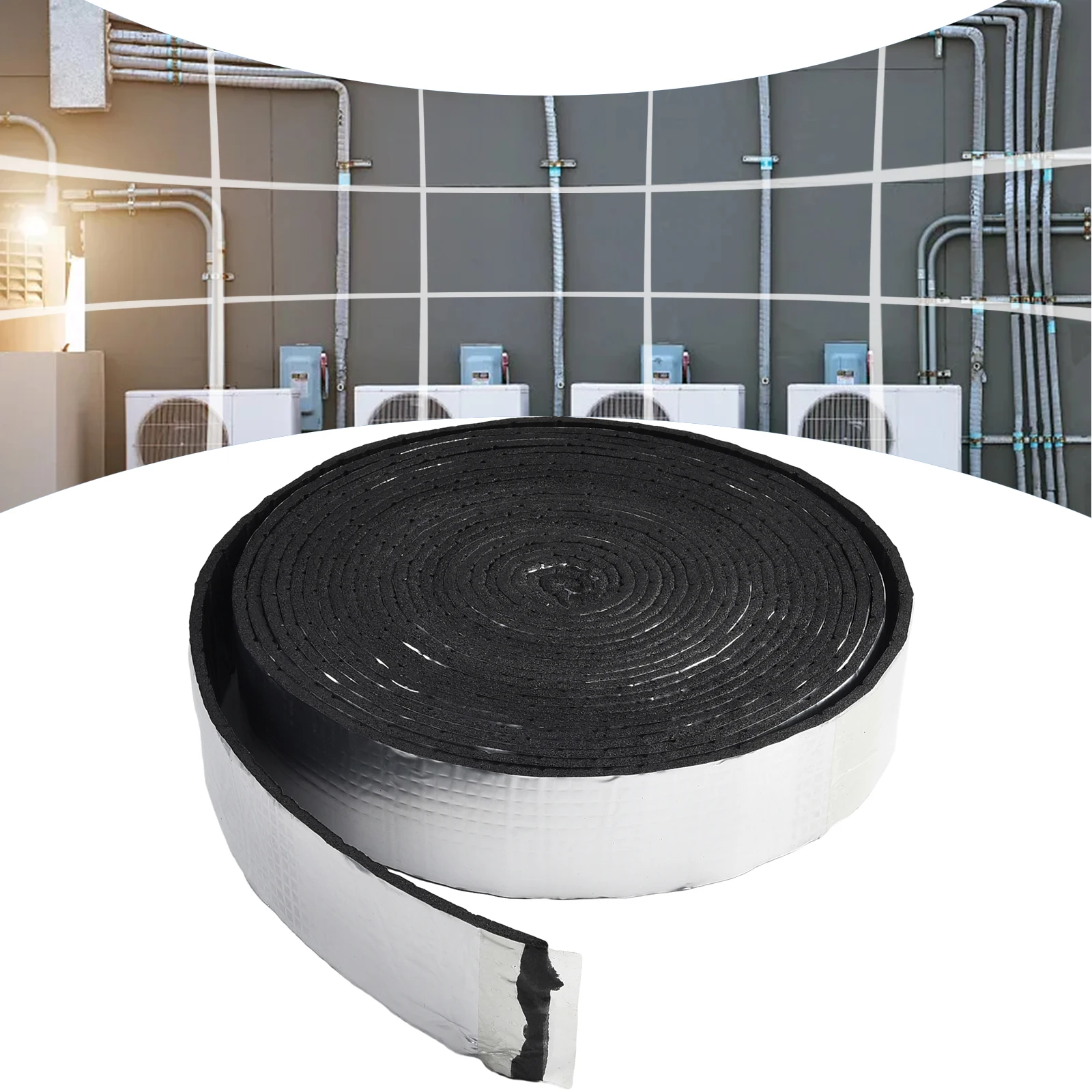 

Fiberglass Outdoor Pipe Foam Insulation Tape Fireproof Flame Retardant Weather Resistance Foam Insulation Tape Freezing Ft