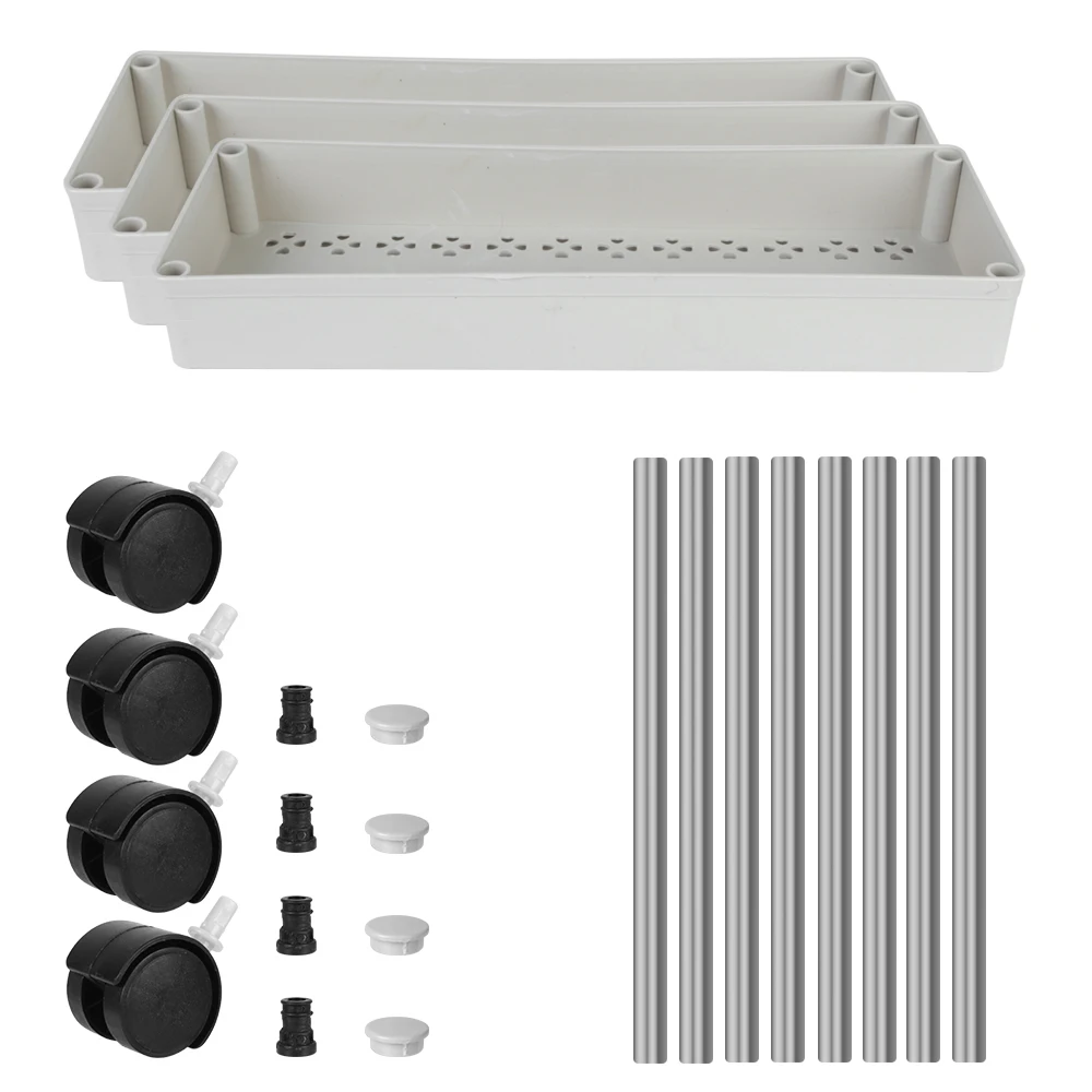 عربة تخزين متعددة الطبقات مع عجلات دوارة للمطبخ والحمام رف منزلي 3/4 طبقة رف متنقل منظم موفر للمساحة