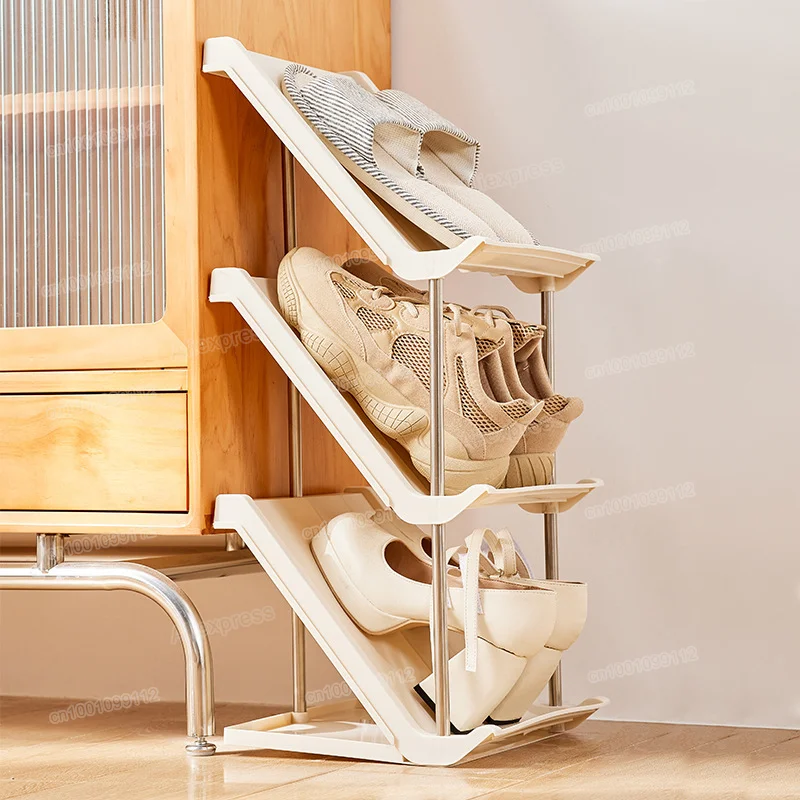 Multi-Layer Stackable Shoes Rack Space Saving Removable Shoerack Entry Door Shoes Organizer