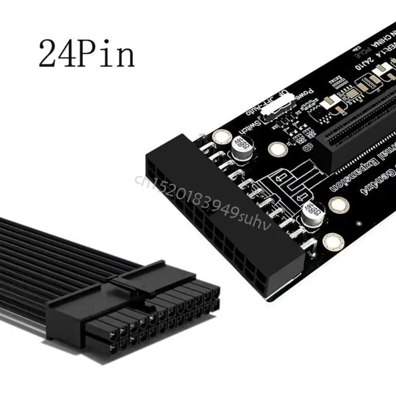 원활한 작동을 위한 연결 와이어가 있는 외부 GPU 확장 카드 Q81E