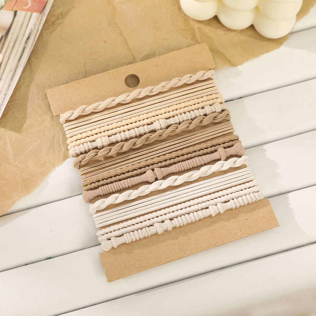 New Hair Ties Elastic Rubber Bands for Women Ponytail Hair Rubber Bands Ponytail Scrunchies Hair Accessories for Women Headwear