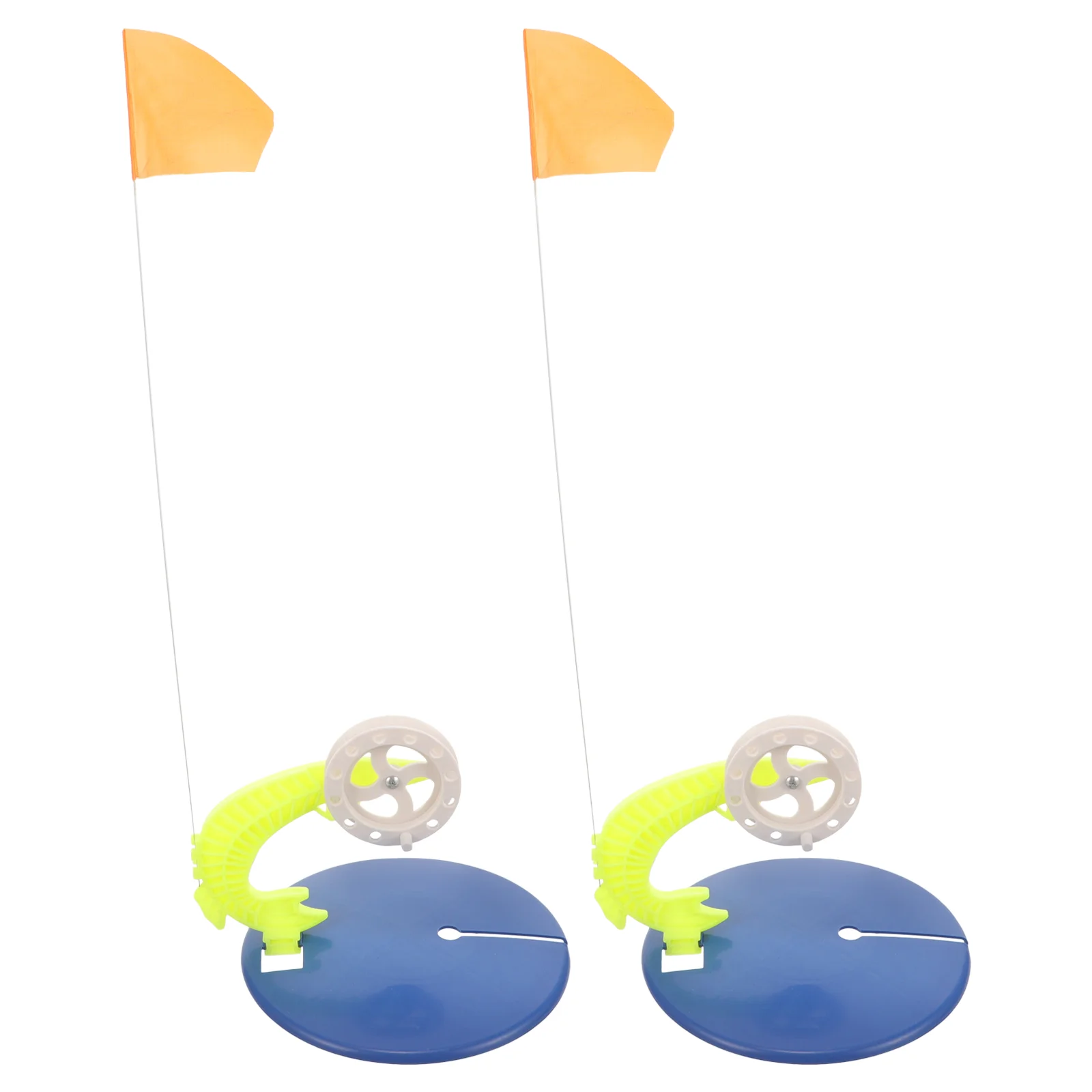

2Pcs Outdoor Angling Flag Portable Fishing Flag Tip-up Angler Fishing Flag Ice Fishing Accessory