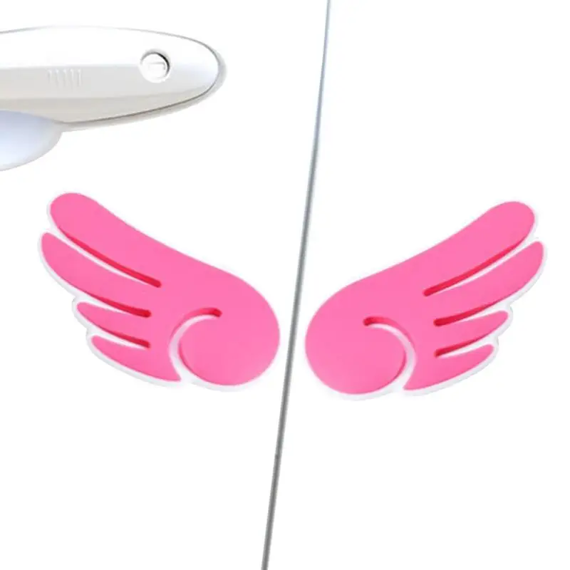 

4 шт., протекторы для дверей автомобиля, с крыльями ангела