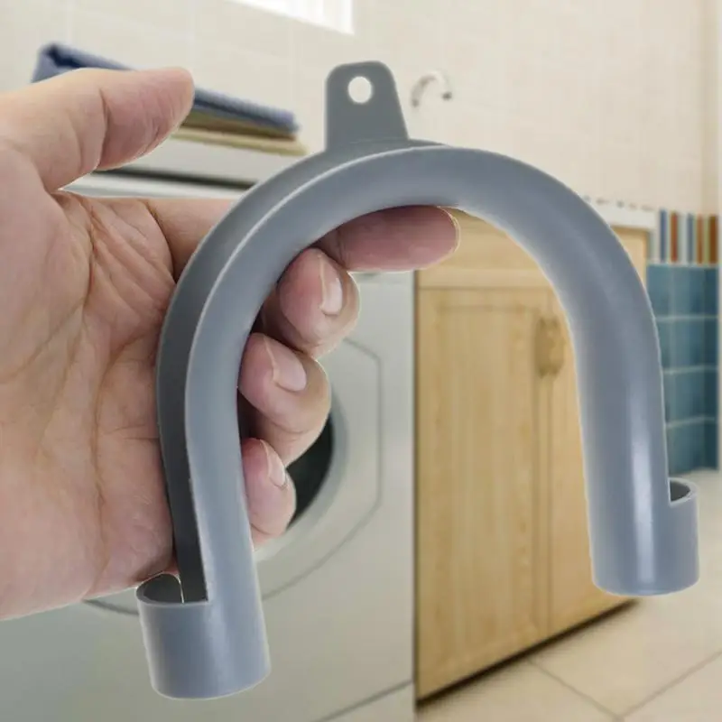 2pcs Clothes Washer U-Shape Washing Machine Drain Hose Holder Guide Mounting Bracket Replacement Parts Washer Drain Hose Hooks