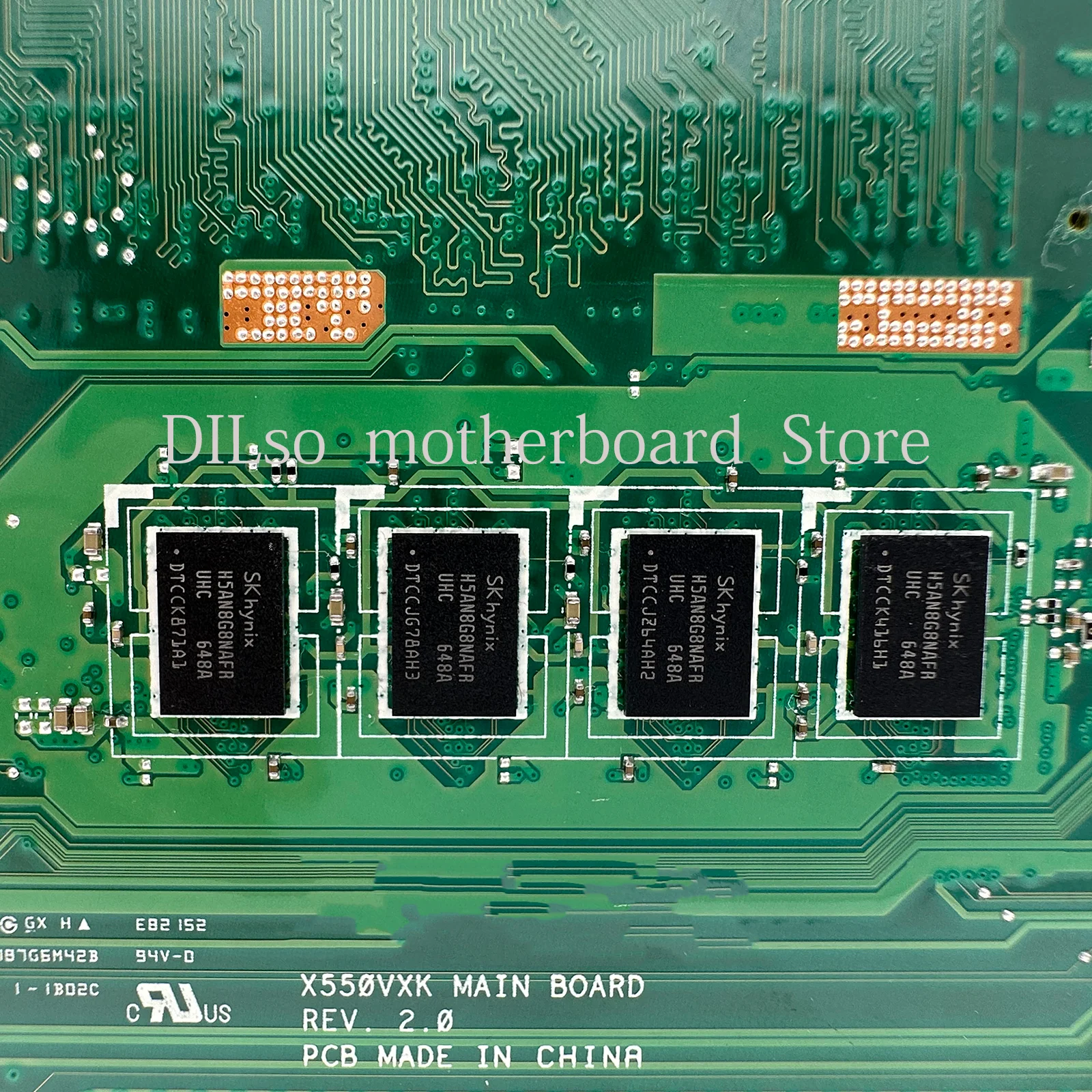 Placa-mãe Portátil A550v W50v X550v X550vq Fh5900v Placa-mãe i5 I76700hq I77700hq 8g 4g-ram Gtx940m 950m2g4g X550vx X550vxk - Imagem 3
