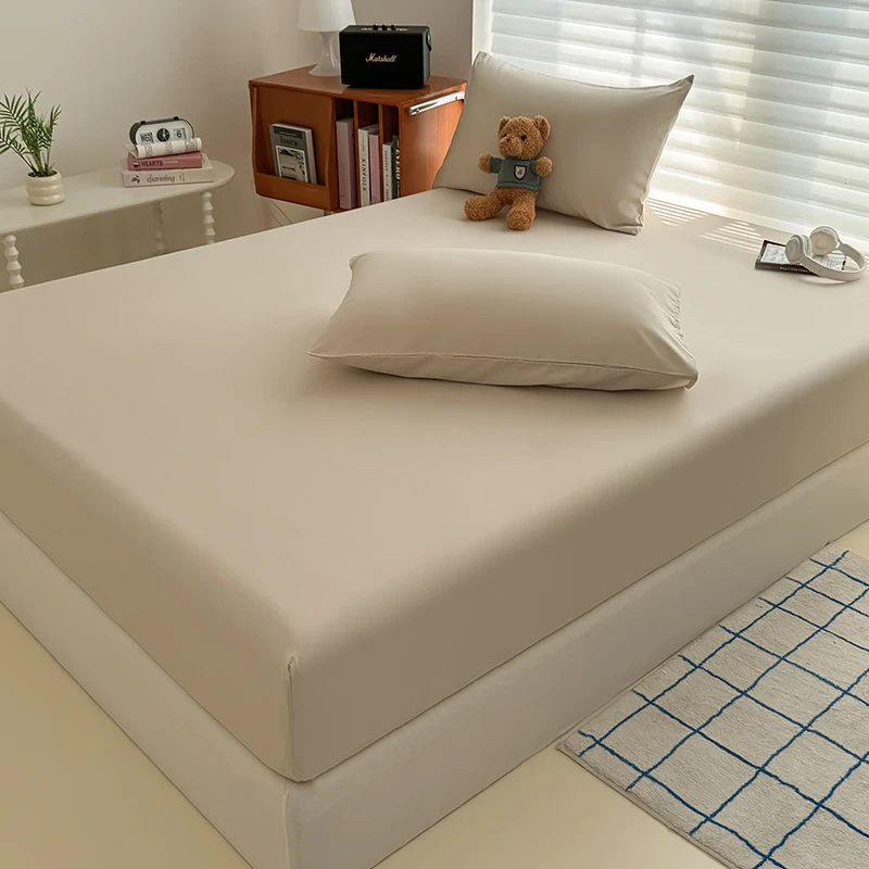 ورقة مغسولة مع أشرطة مرنة غطاء مرتبة قابل للتعديل غير قابل للانزلاق لسرير كوين مفرد مزدوج 90x200 150x200 180