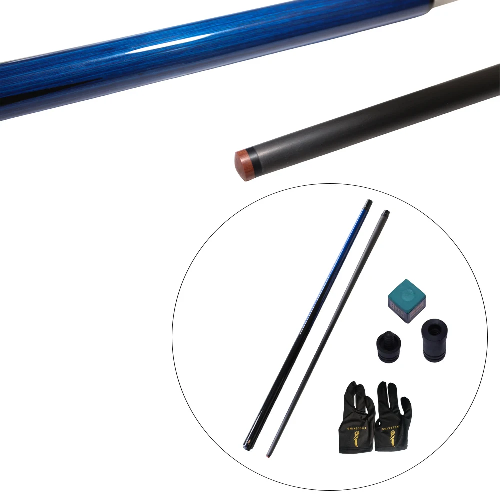 

Carbon Fiber Shaft 1/2 Cue Uniloc Joint 12.9mm Bakelite Tip Pool Cue 147cm/58in 19oz Black Technology Billiard Cue