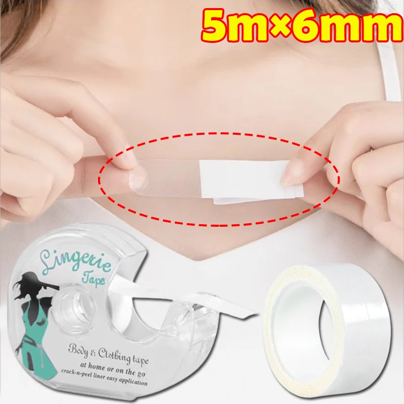 

Double Sided Body Tape Self-Adhesive Bra Clothes Dress Shirt Secret Sticker Clear Lingerie Tape Anti-naked Invisible Chest Patch