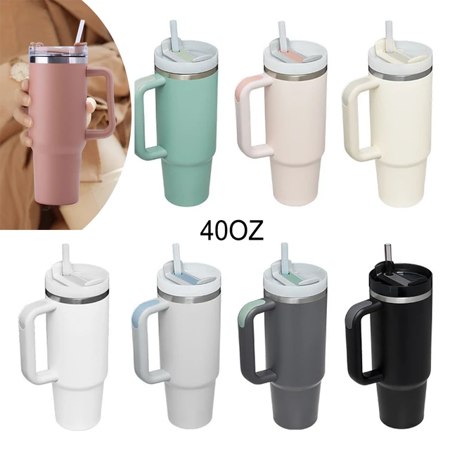 40oz Cup With Handle Vacuum Cup Large Capacity Adventure Quencher Tumbler 40  Oz Stainless Steel Thermo Insulated Tumbler Straw - AliExpress