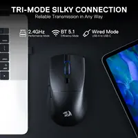 Redragon M618 LIT Wireless Gaming Mouse, 10000 DPI Optical Ergonomic Mouse with 6 Programmable Buttons - Image 4