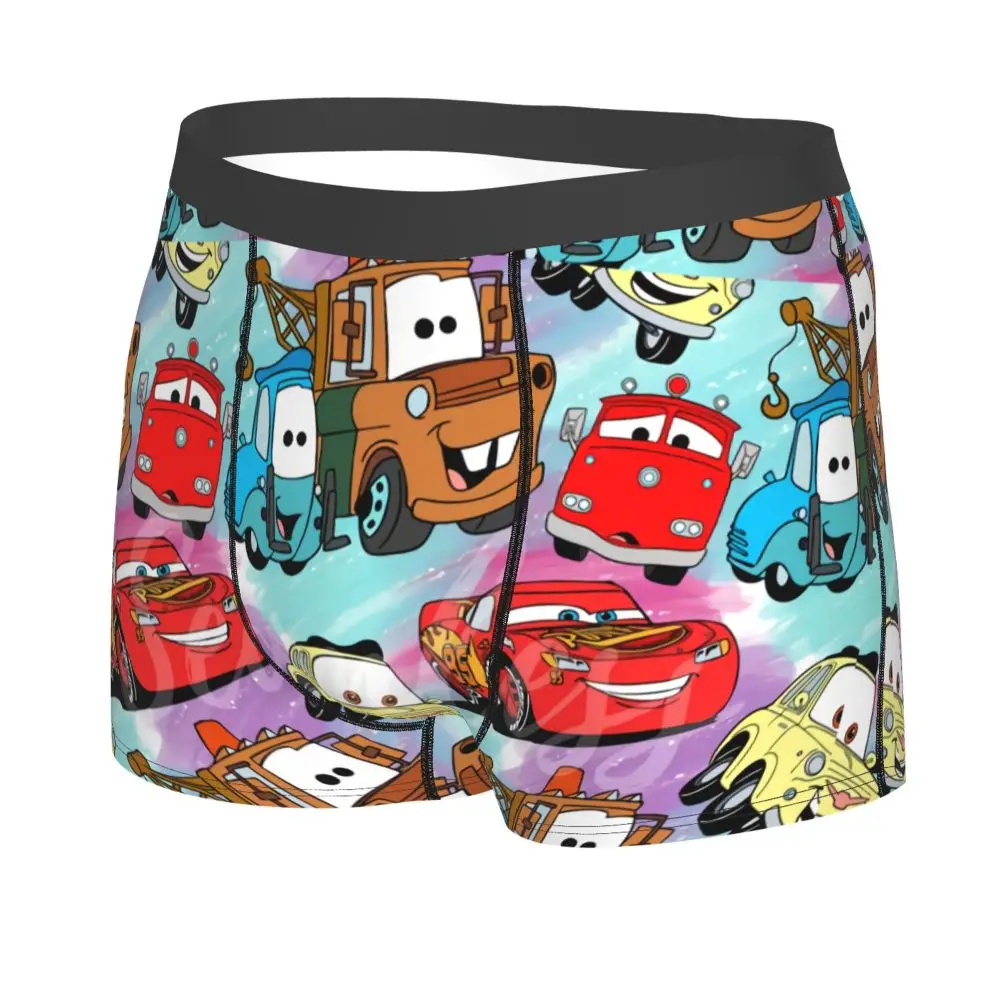 Custom Lightning McQueen Car Collage Boxers Shorts Men's Briefs Underwear Cool Underpants