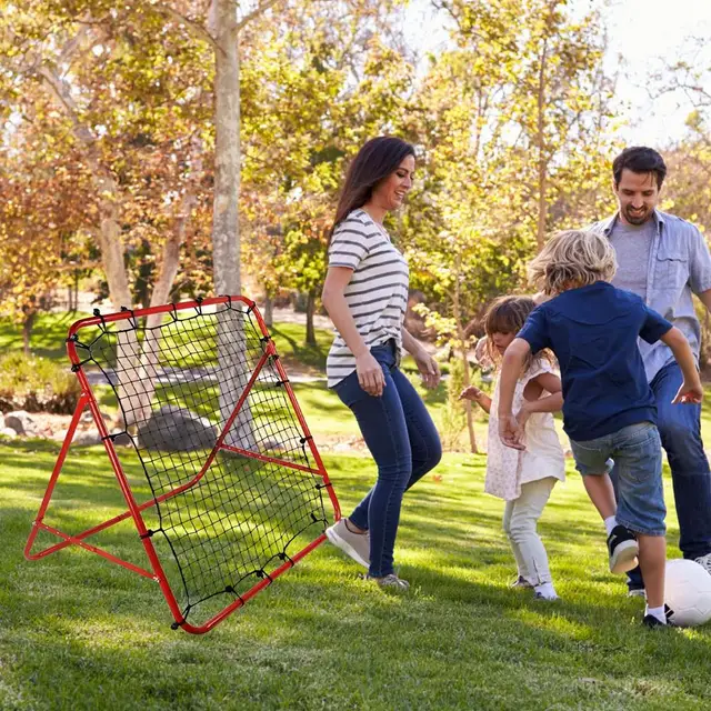 Furypoint Soccer Rebounder Net, 3.3x3.3 FT Adjustable Angle Bounce Back Trainer | For Solo Soccer & Baseball Practice, Backyard Training
