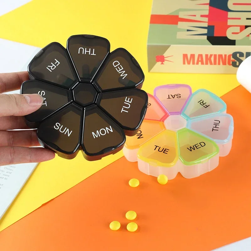 7-Day Round Travel Pill Box 2