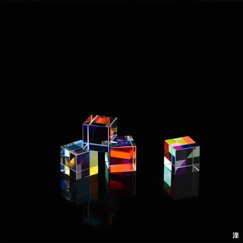 Description Picture 6 of itemGlass Cube 10mm Dichroic Prism X-Cube Prisms for Photographic Beam Splitting Photography Accessories Decorate Gifts Cute Light