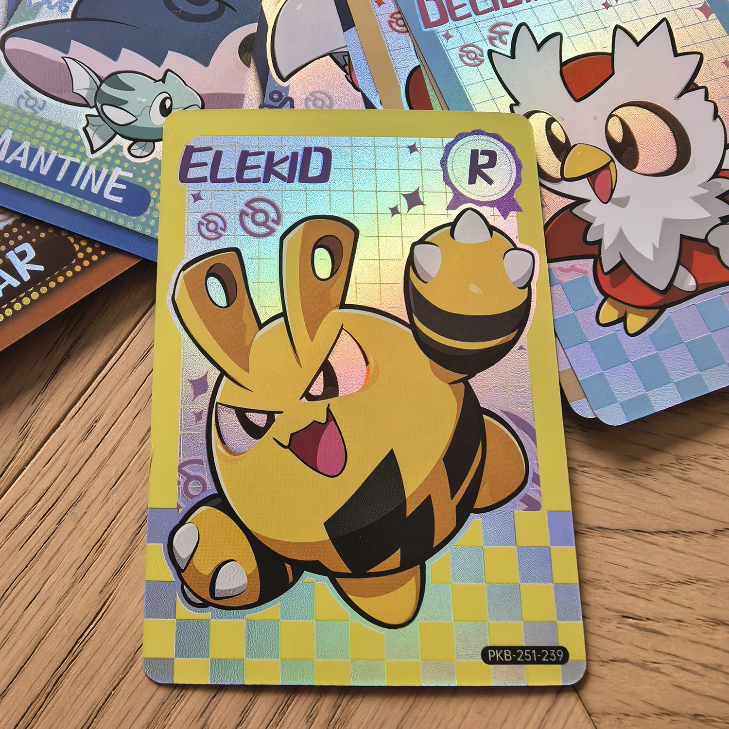 60Pcs Blind Box Vol1 2 PokeBaBy Cute DIY Card Pocket Monster Holographic 1996 Q151 Anime Version Classical Collection Card