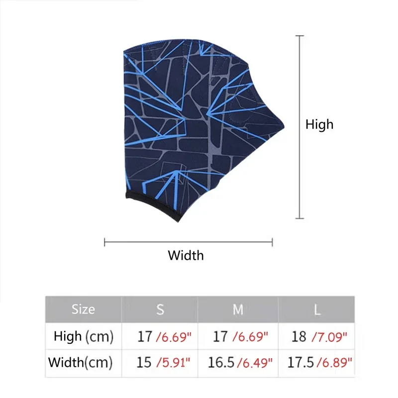 Surfing Webbed Swimming Gloves Adults Nylon Fingerless Swimming Paddle Gloves Aqua Swimming Training Webbed Gloves 6