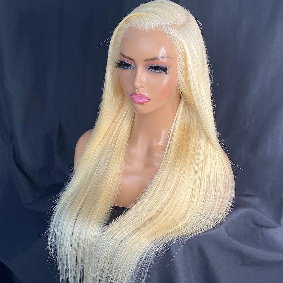 

Blonde 13x4 Lace Front Wigs Human Hair Brazilian 613 HD Lace Frontal Wig Straight Colored Human Hair Wigs For Women Pre Plucked