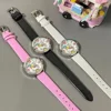 MINISO Disney Hello Kitty Children Watch Sanrio Anime Cartoon Faux Casual Quartz Ladies WristWatch Girls Children Birthday Gift 1