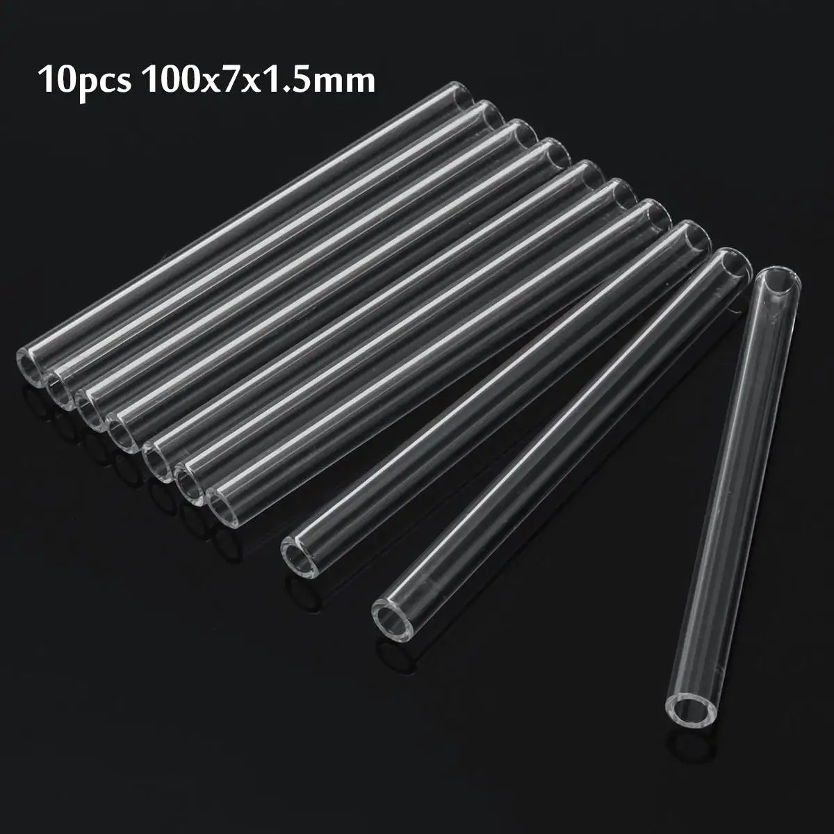 Glass Blowing Tube 10Pcs 100mm OD for School Lab