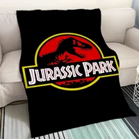 Fluffy Soft Blankets Characters Jurassic Park Picnic Throw Blanket Bed Microfiber Bedding Interior for Home Cobija Sofa Knee Nap 1