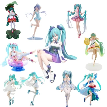 액션 피규어 하츠네 미쿠 피규어, 천사 나팔꽃 요정 나비 요정 미쿠 하츠네 피규어, 애니메이션 그릴 원더랜드 인형 장난감