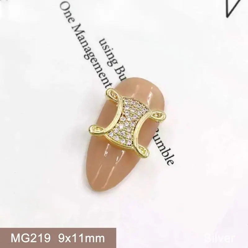 10pcs/lot MG219 Luxury Japanese Alloy Zircon Crystals Rhinestones Jewelry Nail Art Decorations