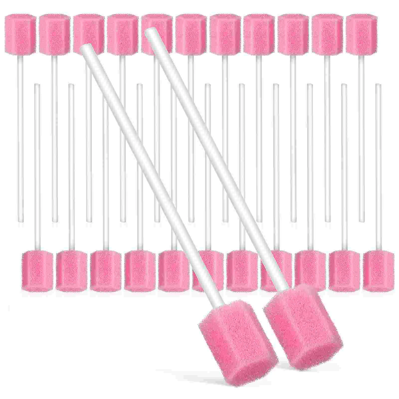 250 Pcs Disposable Oral Care Sponge Swabs Teeth Cleaning Mouth Swabs Dental Swabs 120pcs lot disposable dental cotton swabs vitamin e oral swab vitamin e swabs teeth whitening swabs stick lip vitamin e swab