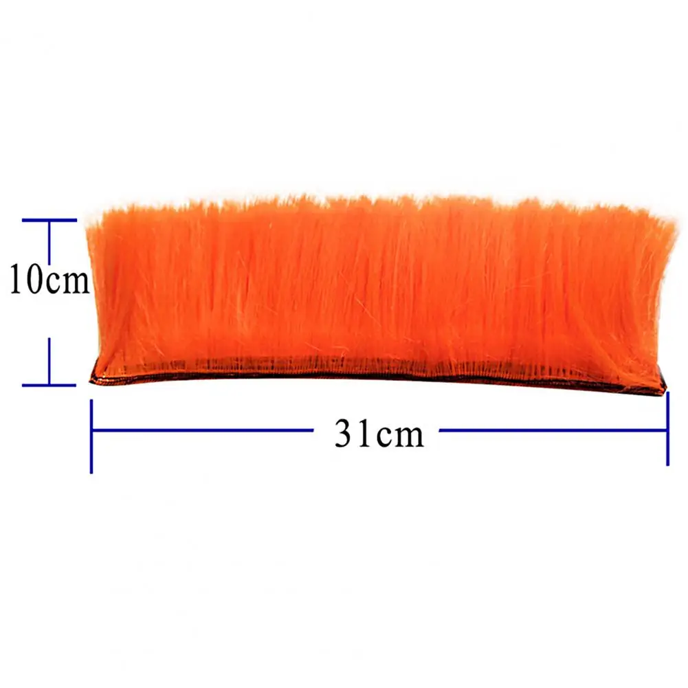 Helmet Wig Vibrant Color Helmet Decor Wig Detachable High Temperature Silk Bright Color Mohawk Cycling Riding Supplies