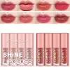Bright Lip Gloss Lip Glaze 4-pack with Fine Sparkling Lip Gloss that does not fade and is easy to apply. Dudu Lip Sparkling Lip 1