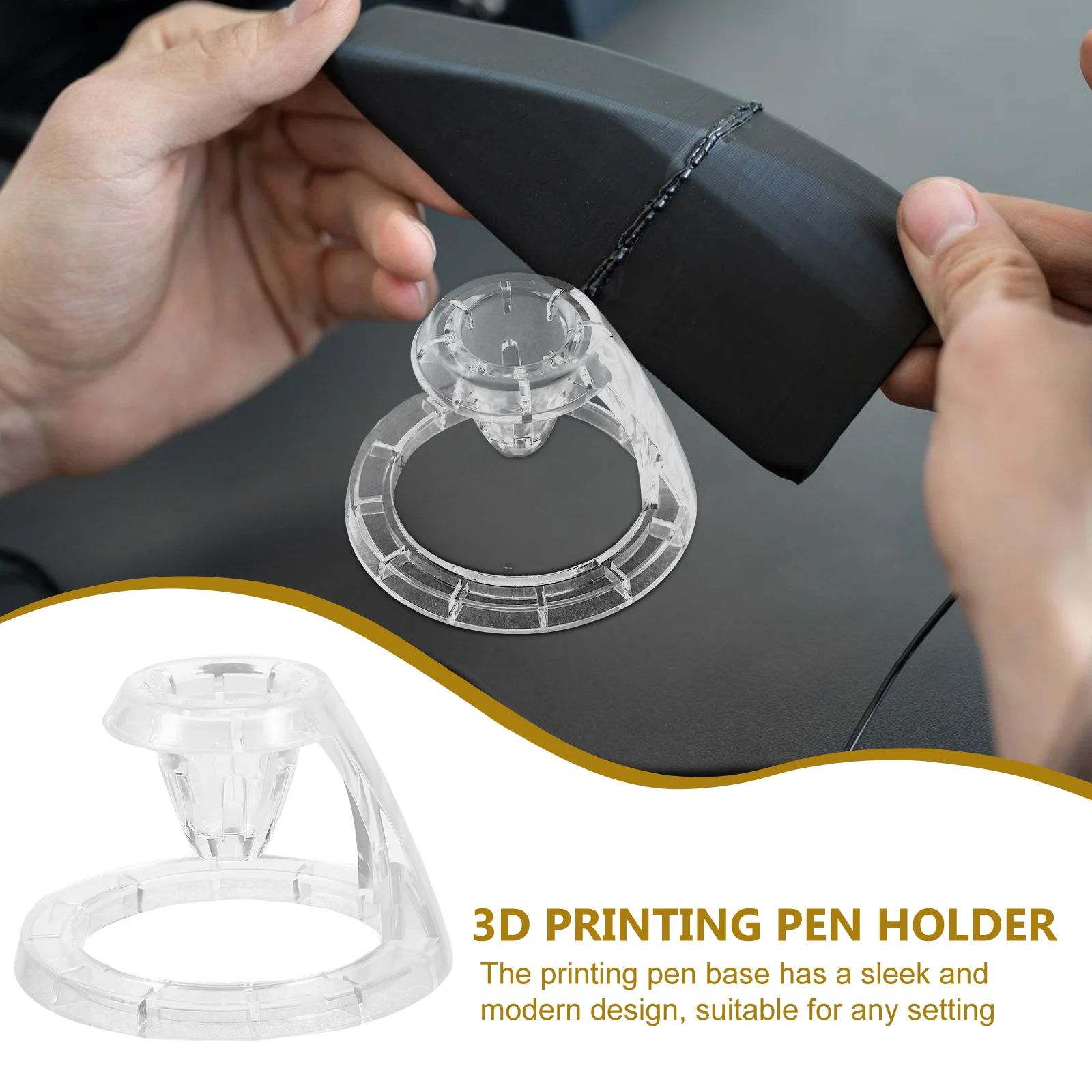 Transparent Pc 3D Pen Base Universal Holder For Pen Stand Display Accessories 3D Printer Parts Wear Resistant Modern Style