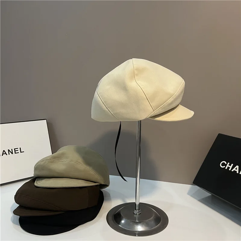 

Стильная гладкая шапка на весну и лето, детская художественная однотонная уличная шапка для отдыха