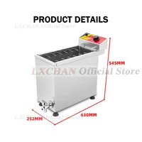 HomeWise 3KW Commercial Automatic Cheese Hot Dog Sticks Fryer Electric Korean Mozzarella Corn Dog Fryer Machine 21L Electric/Gas 2