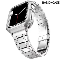 Elegant Stainless Steel Metal Business Watch Band Bracelet Strap - Series 10 42mm (Silver Case Band)