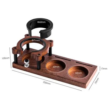 Holz Kaffee Manipulationsstation - Robuste Espresso-Grundstation mit rutschfestem Design für Ladentheken und Arbeitsplatten, ideal für Baristas