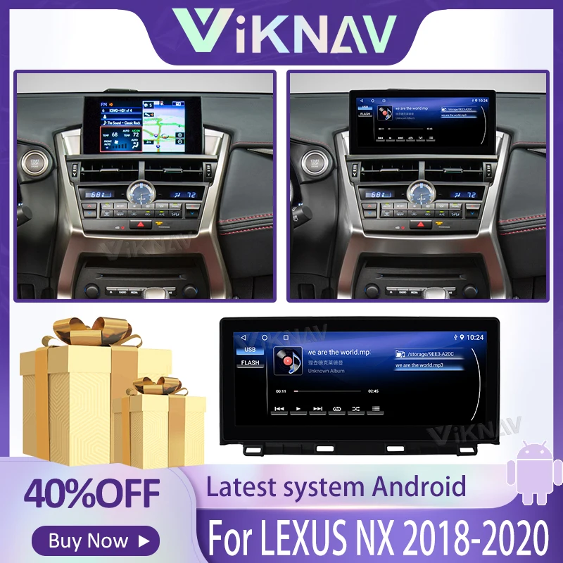 

Android12 Auto Car GPS Navigation For LEXUS NX 2018-2020 wireless Carplay Car Radio LCD Multimedia Stereo Video Player Head Unit