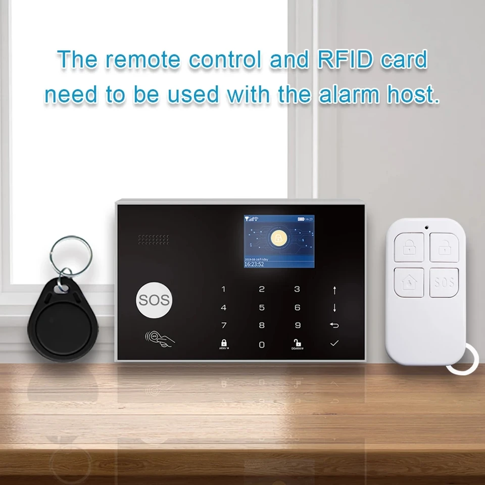 433MHz Wireless Remote Control Detector EV1527 Encoding for Remotely Arm / Disarm Home Burglar Security Alarm System