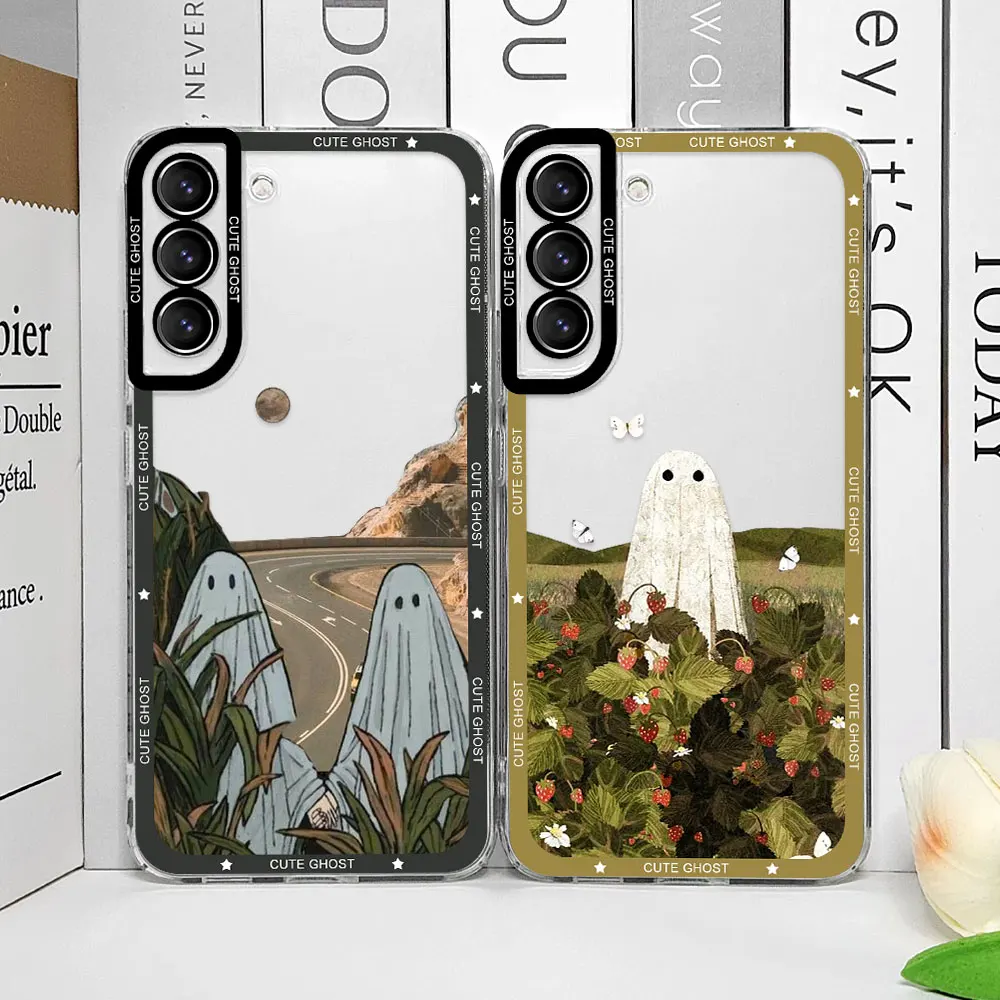 Charming Ghost Design Phone Case - Stylish Protective Cover