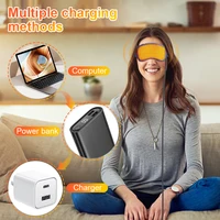 USB Eye Massager Heated Eye Shade Relieve Eye Fatiuge Remove Dark Circles Hot Eye Cover for Night Sleep Travel Office Eye Mask 5