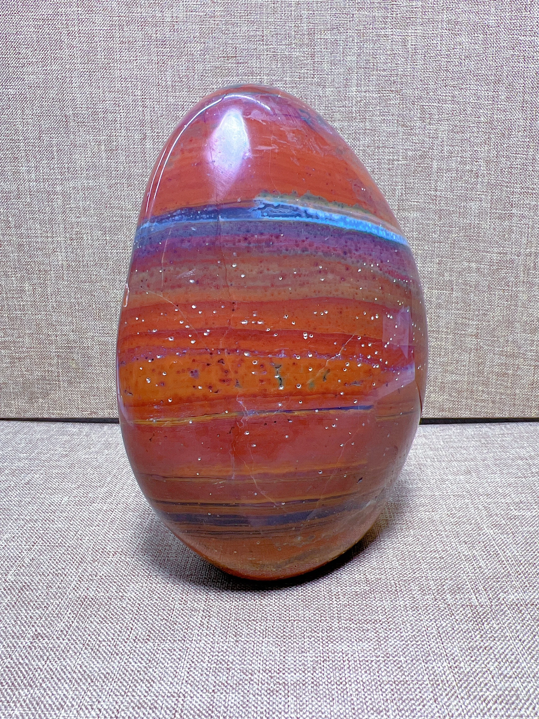 

Natural Red Ocean Japser Carving Free Form Reiki Healing Stone Home Decoration Exquisite Gift