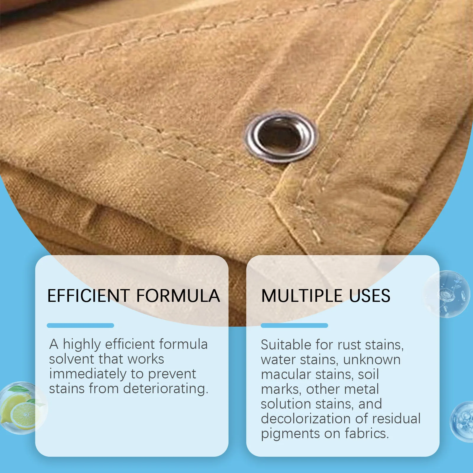 Fabric Rust Remover Waterless Clothing Clean Dust Stubborn Effective Decontamination Laundry Detergent Clothes Oil Stain Remover