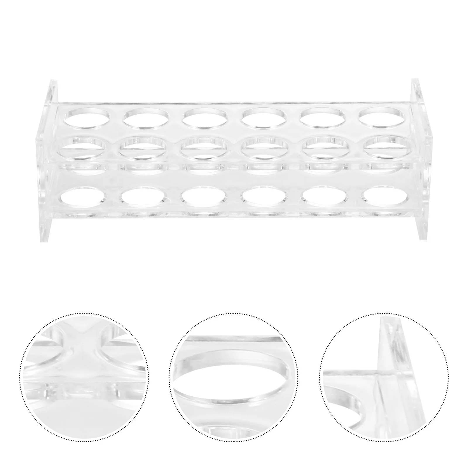

6/12 Hole Acrylic Shot Glass Holder Transparent Cup Display Rack Whisky Cup Serving Tray Bar Drinkware