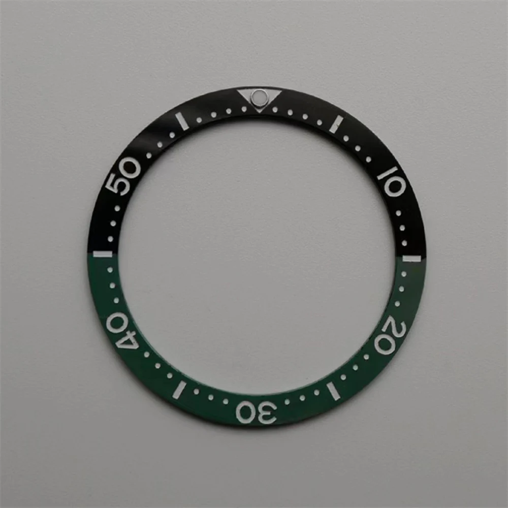 INSERTO ANELLO LUNETTA INCLINATA CERAMICA VERDE CON PIP 38mm/30,6mm INSERTO ANELLO LUNETTA INCLINATA CERAMICA VERDE CON PIP 38mm/30,6mm