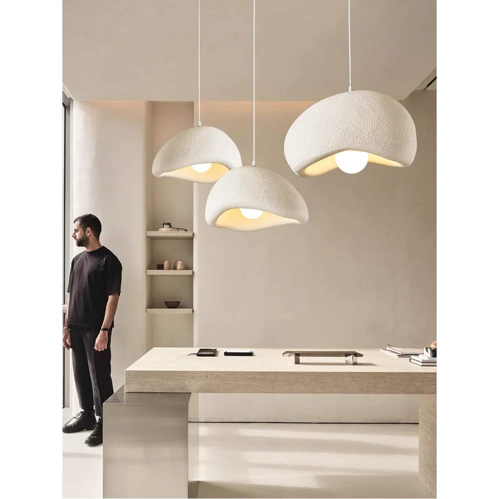 

Подвесные светильники Wabi-sabi Nordic Creative Resin, подвесные светильники e27 для столовой, бара, спальни, кухни, ресторана