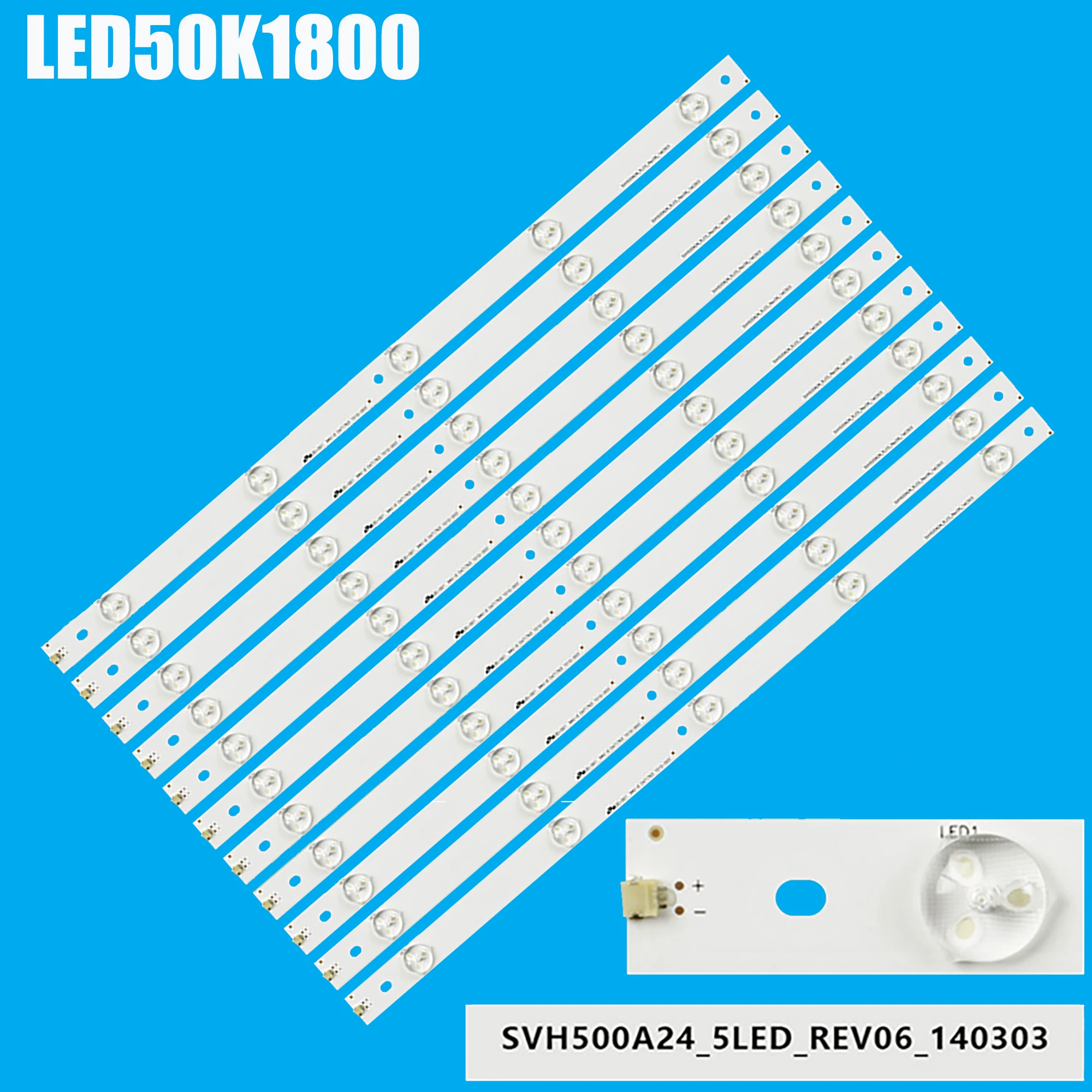 

1/5 Kits LED backlight for Hisense LED50K220 LED50K1800 50H4C 50H4CA 50H5GB 50H5C LC-50N5000U NS-50D421NA16 HD500DF-B53