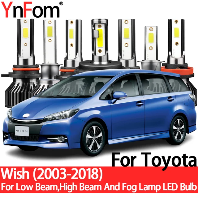 YnFom For Toyota Wish 2003-2018 Special LED Headlight Bulbs Kit
