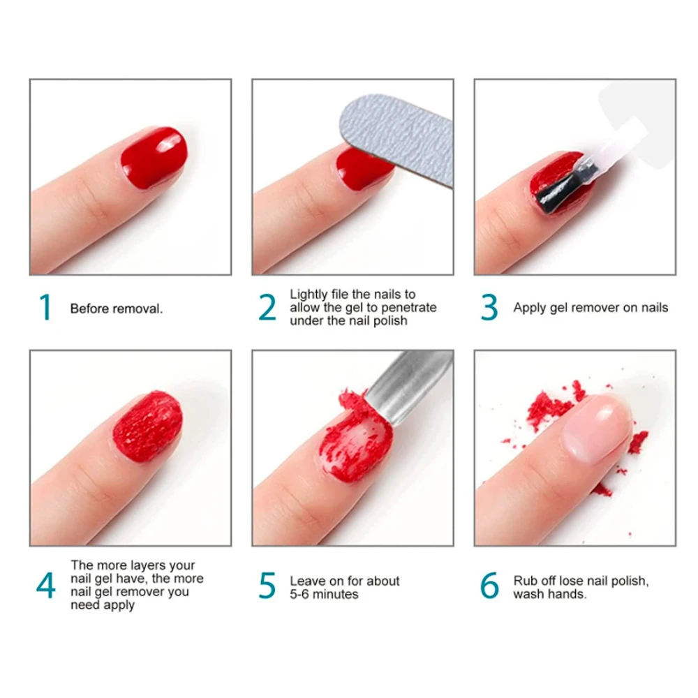 Tinovo Uno 15ML Magic Remover Professional Quick Step Nail Gel Polish Remover Burst Semi Permanent Soak Off Degreasr Cream 5