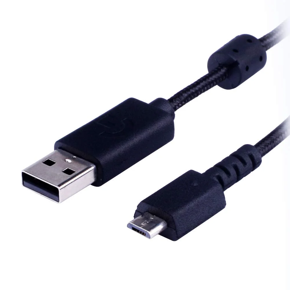 Replacement Nylon Braided Cable Micro USB Female Adapter For Logitech G915 G913 TKL Keyboard