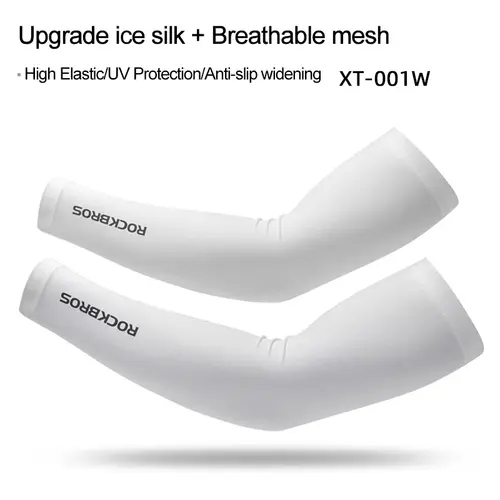 ROCKBROS Ice Fabric Running Camping Sleeves Breathable Sleeve Quick Dry Arm Protect UV400 Arm Cover Summer Sports Safety Gear - Image 9