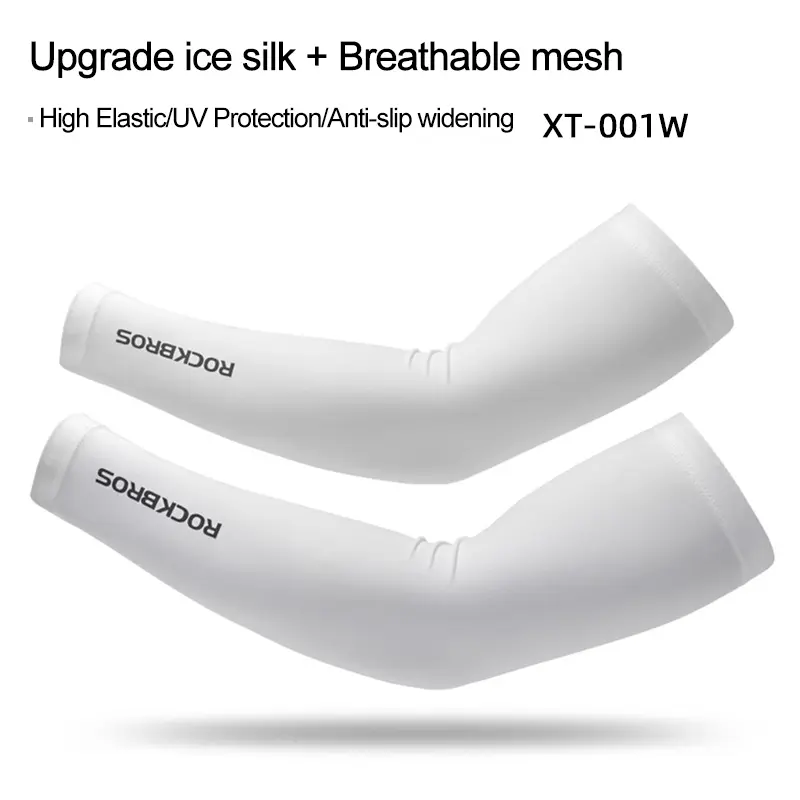 ROCKBROS Ice Fabric Running Camping Sleeves Breathable Sleeve Quick Dry Arm Protect UV400 Arm Cover Summer Sports Safety Gear - Image 9